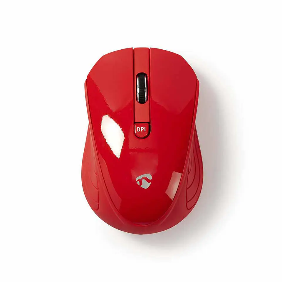 Rato S/ fios 1000 dpi 3 botões Vermelho NEDIS 1