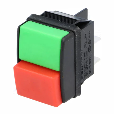 Interruptor de Pressão Duplo 10A-250VAC DPST OFF-ON SCI
