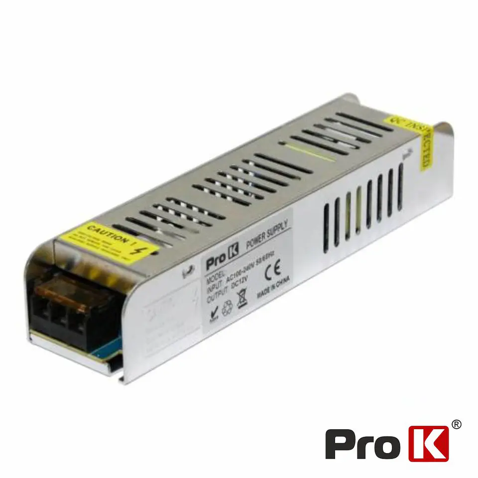 Fonte de Alimentação Industrial Slim 12V 150W 12.5A PROK 1