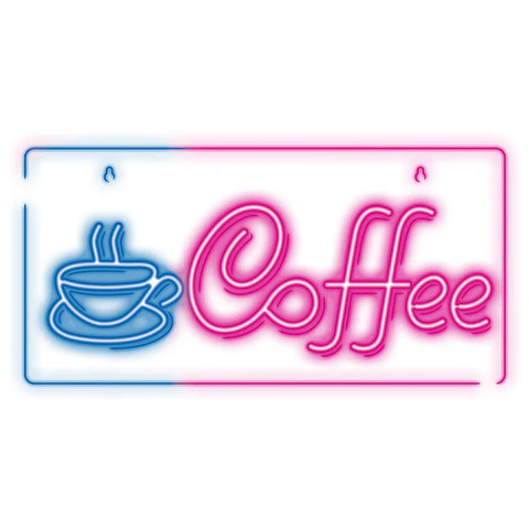Luz LED Neon Em Forma de Letras COFFEE