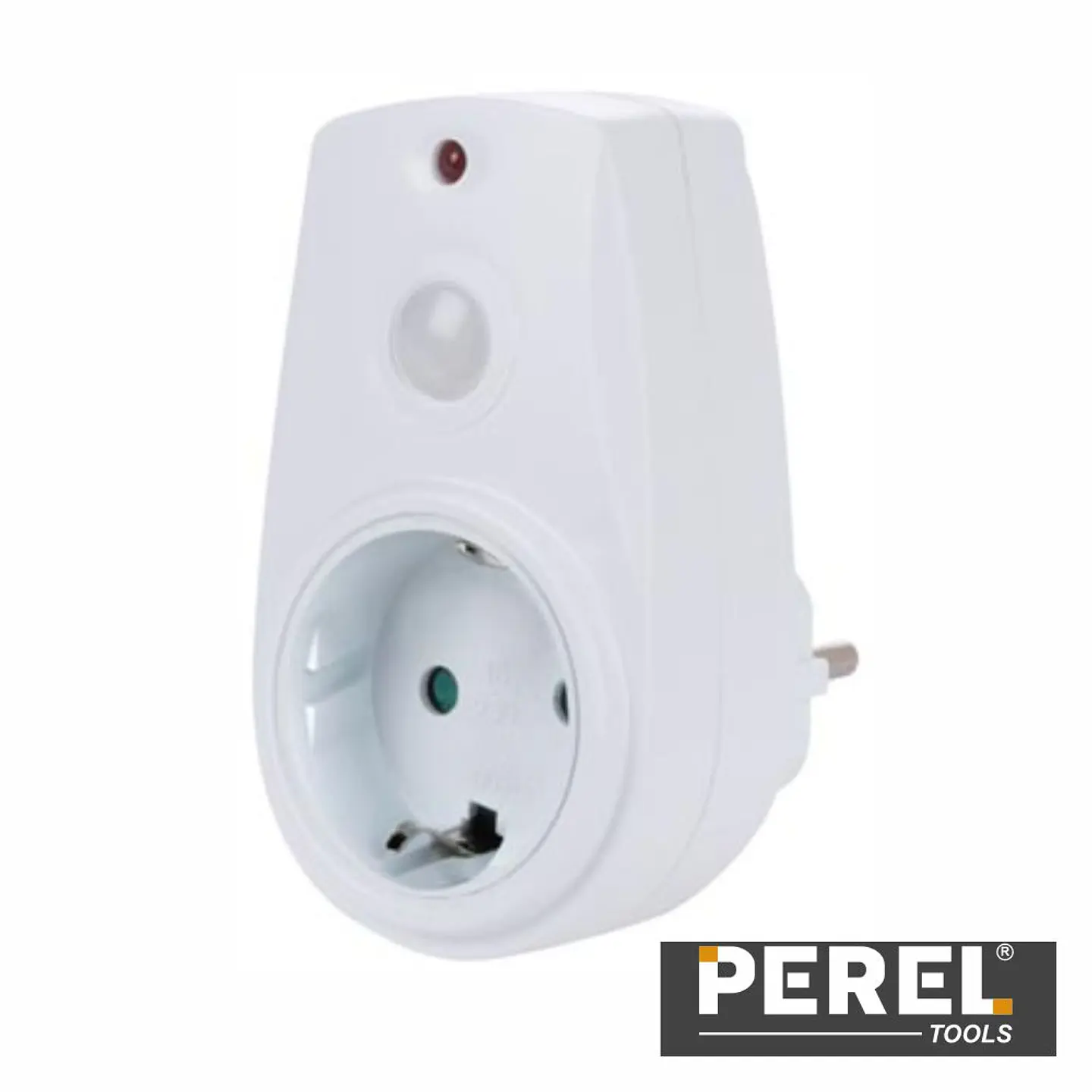 Ficha Elétrica Adaptadora 1x Schuko C/ Sensor Crepuscular 1