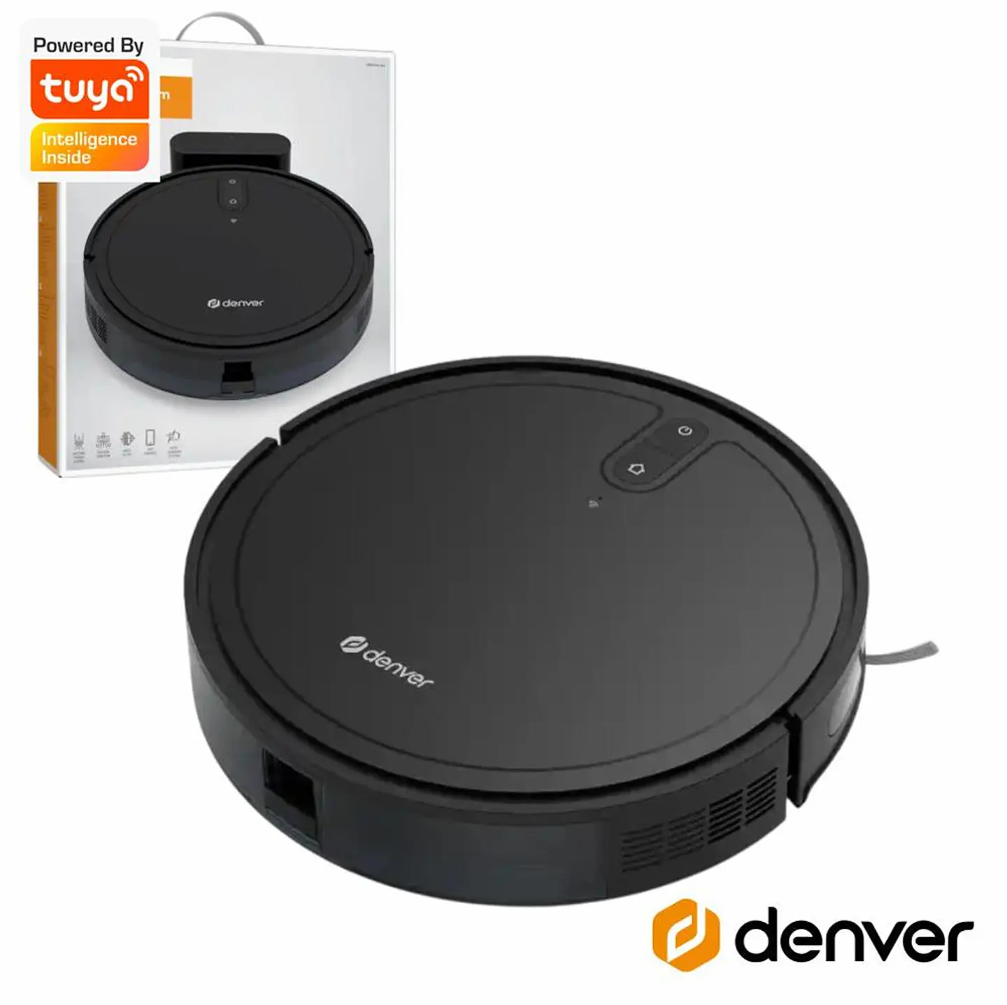 Aspirador Robô Inteligente Wi-Fi TUYA DENVER 1