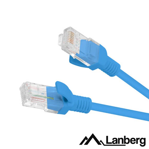 Cabo UTP CAT5E 25cm Azul LANBERG