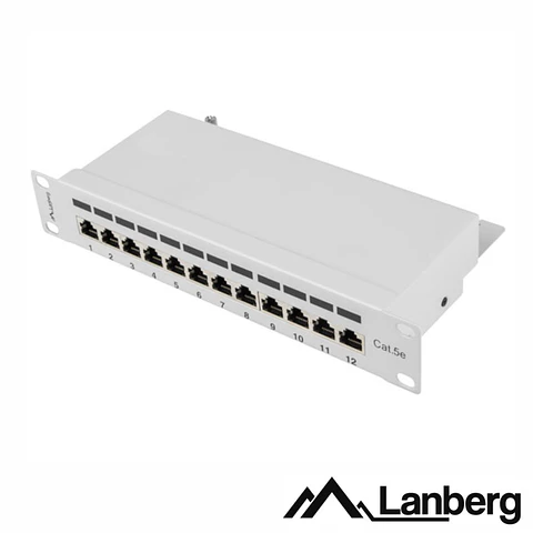 Patch Panel 12 Portas RJ45 CAT5E 1U 10" LANBERG