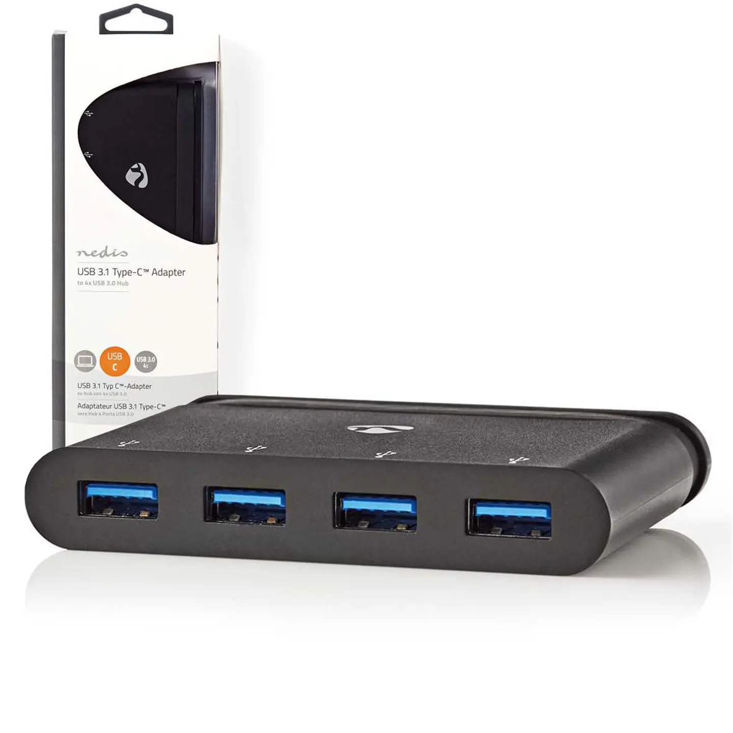 Hub USB-C c/ 4 Portas USB 3.0 NEDIS 1