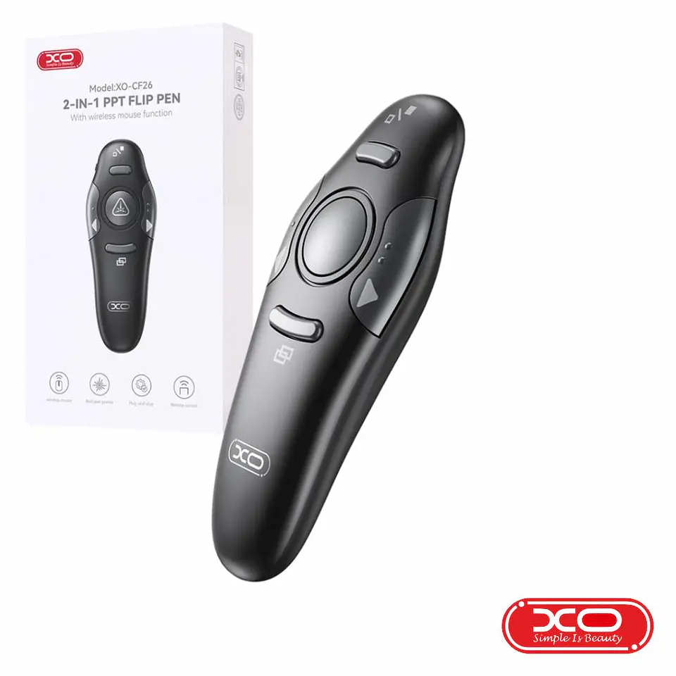 Comando C/ Ponteiro Laser E Função Rato Wireless PPT XO 1