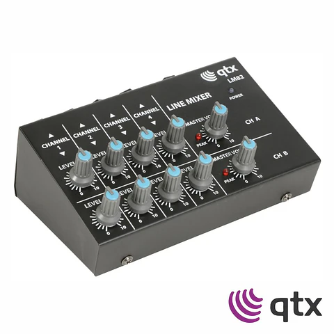 Mesa de Mistura De Linha Com 4 Canais QTX