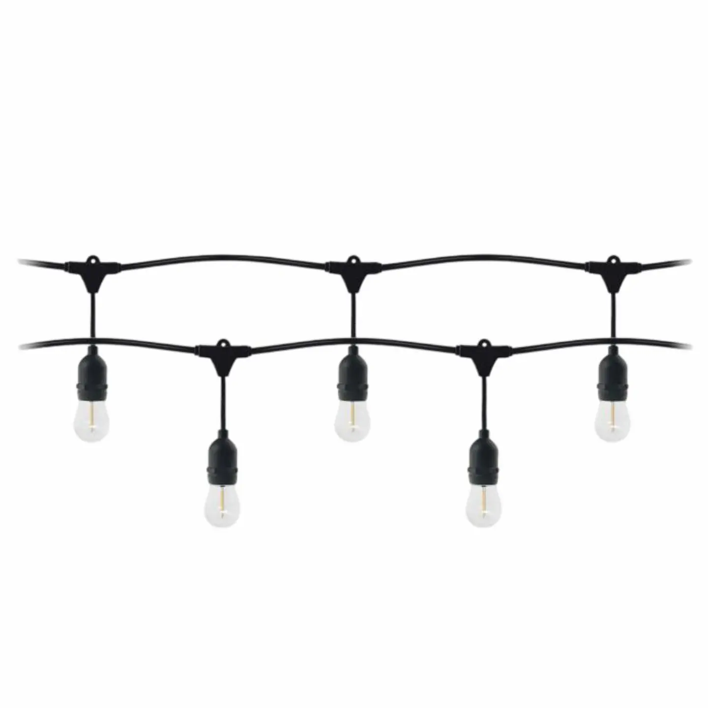 Corrente De Iluminação 10m C/ Lâmpadas E27 3000K IP44 1