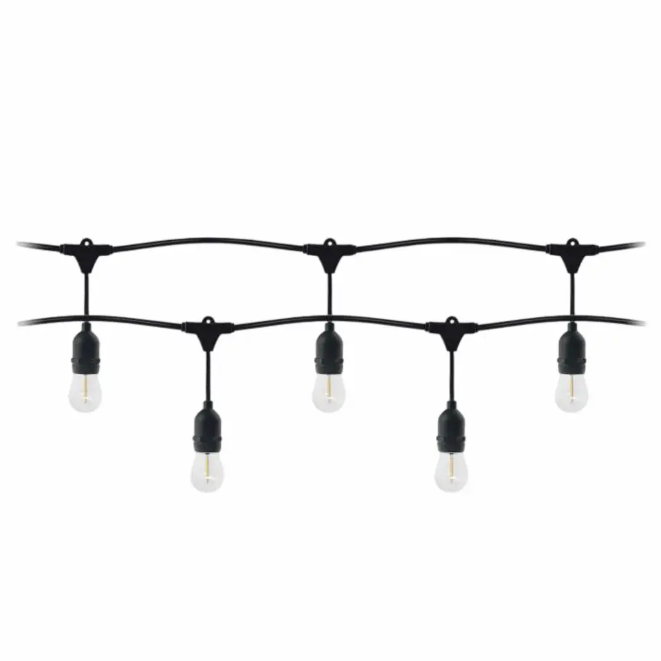 Corrente De Iluminação 10m C/ Lâmpadas E27 3000K IP44 1