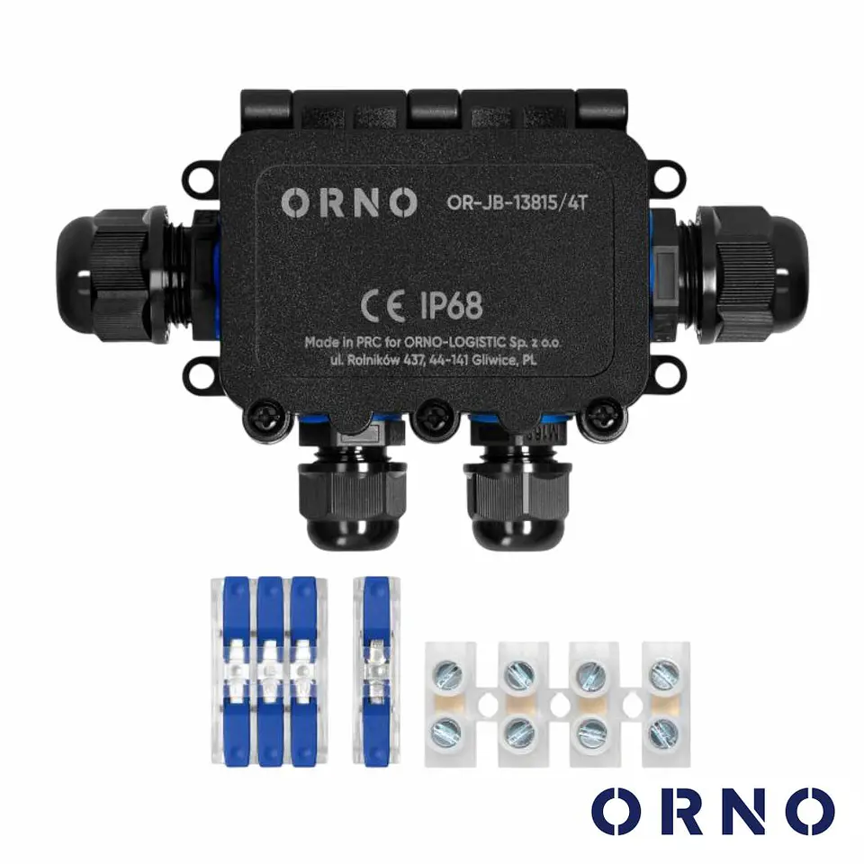 Caixa De Derivação Estanque 4 Vias IP68 IK09 ORNO 1