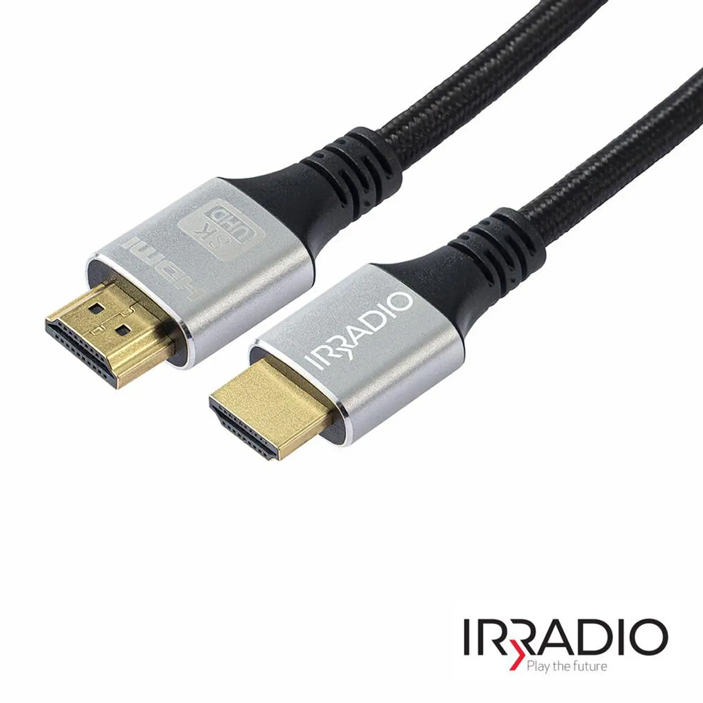 CABO HDMI DOURADO MACHO / MACHO 2.1 8K PRETO 1M IRRADIO 1