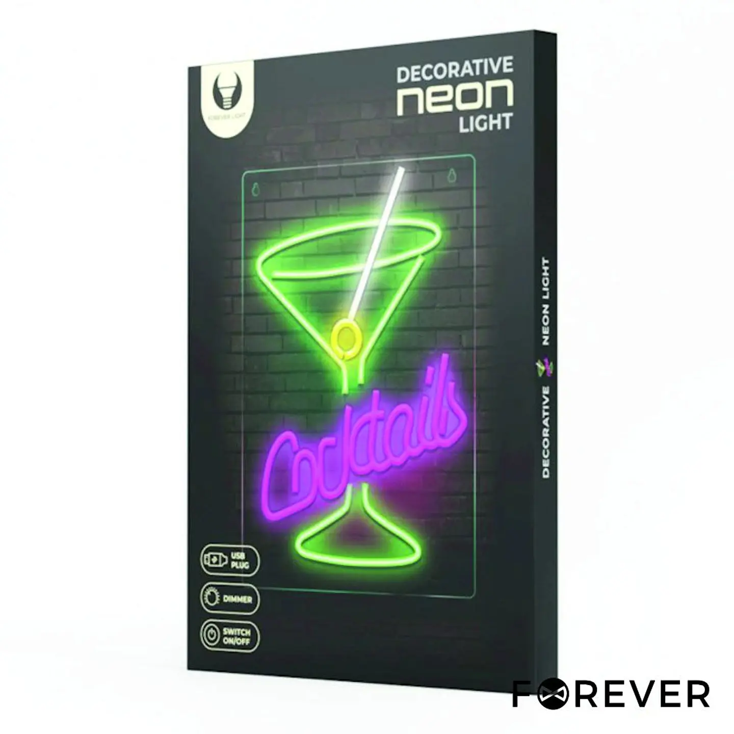 Luz LED Neon Em Forma de Cocktail 1