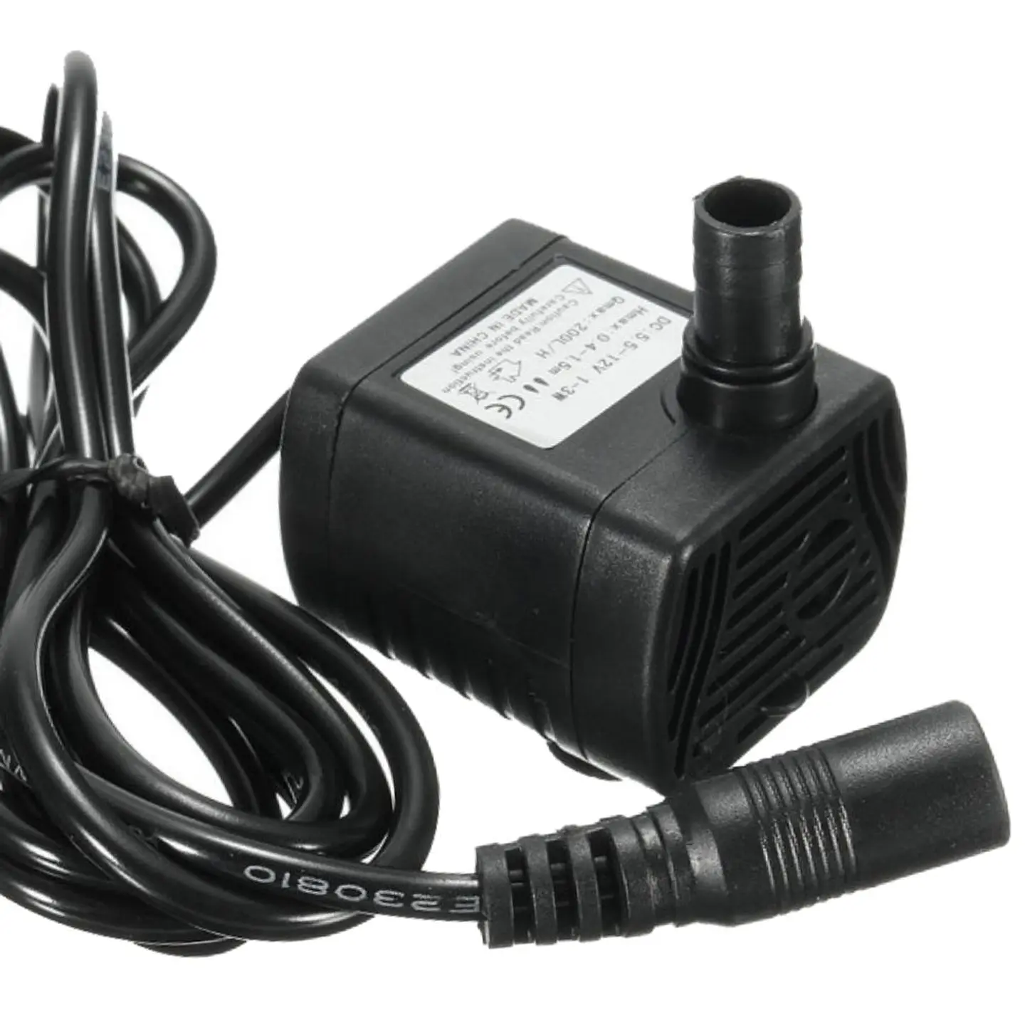 BOMBA DE ÁGUA SUBMERSÍVEL 12V 3W 200L/H 1
