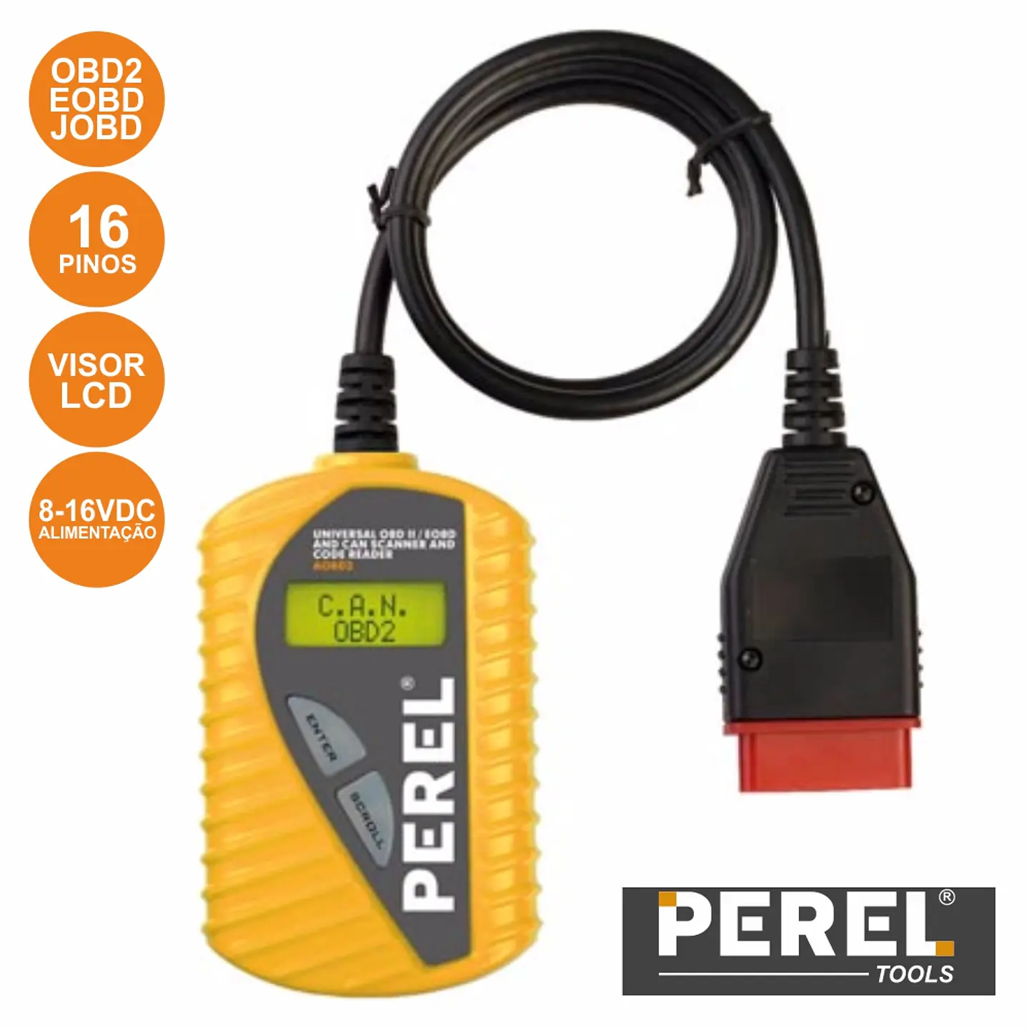 CSCANNER E LEITOR DE CÓDIGO UNIVERSAL OBD II EOBD E CAN 1