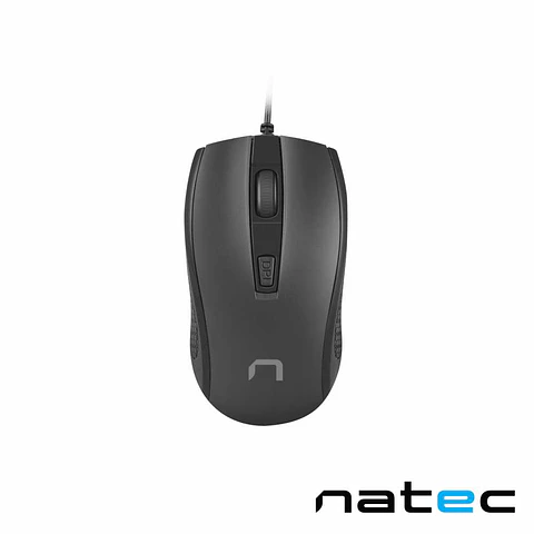 Rato Óptico HOOPOE 2 C/ Fios 1600DPI USB Preto NATEC