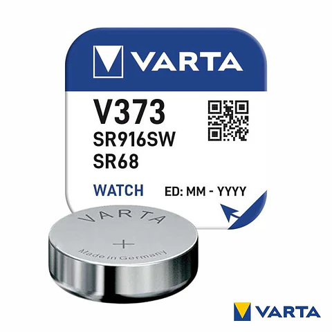 Pilha Óxido Prata Botão V373/SR916SW/SR68 1.55V VARTA