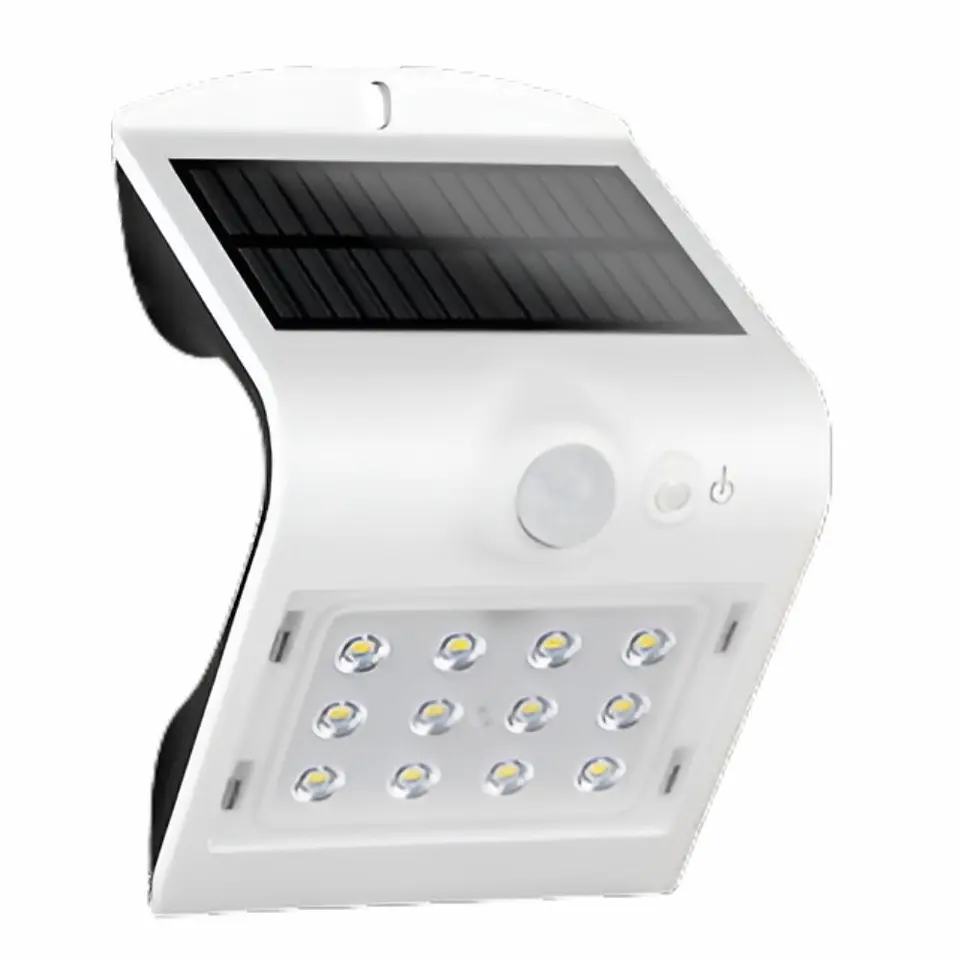 Aplique Exterior Solar 1.5W IP65 C/ Sensor Movimento PIR 1