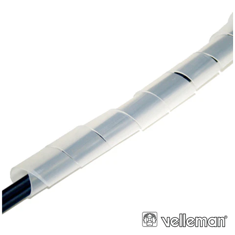PROTECTOR DE CABO ESPIRAL TRANSPARENTE Ø6MM 10M VELLEMAN