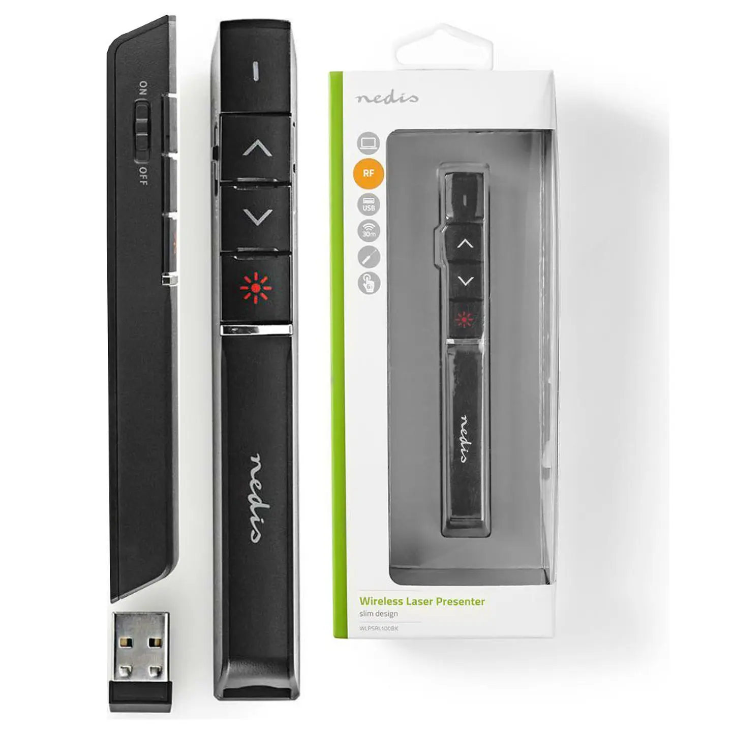 Ponteiro Laser Para Apresentações Wireless NEDIS 1