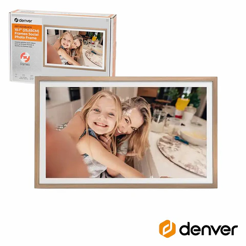 Moldura Digital FRAMEO 31.5" Madeira Wi-Fi DENVER
