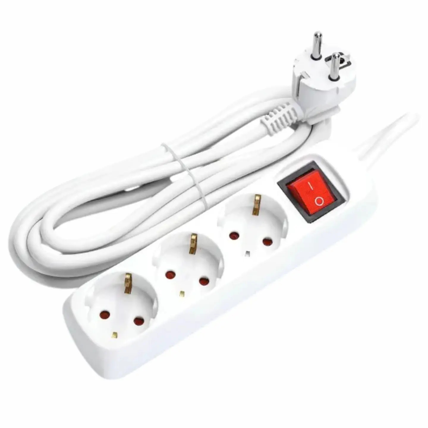 TOMADA ELÉTRICA C/ 3 SAÍDAS INTERRUPTOR 5M 1