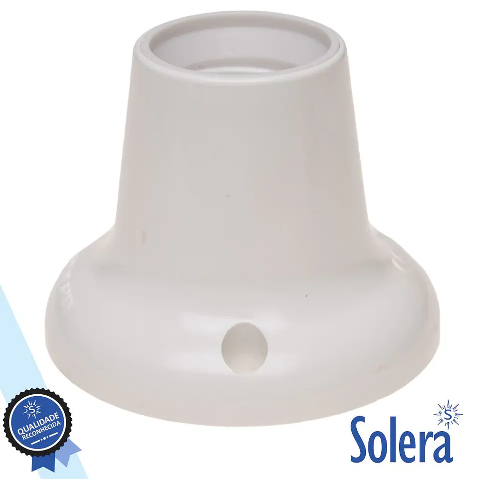 CASQUILHO P/ LÂMPADA E27 BRANCO SOLERA 1