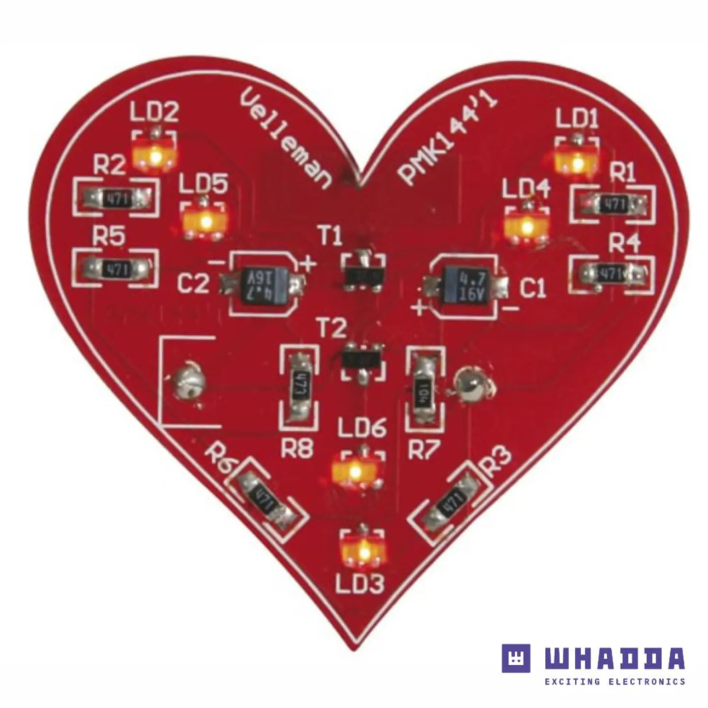 Kit Coração Intermitente SMD WHADDA 1
