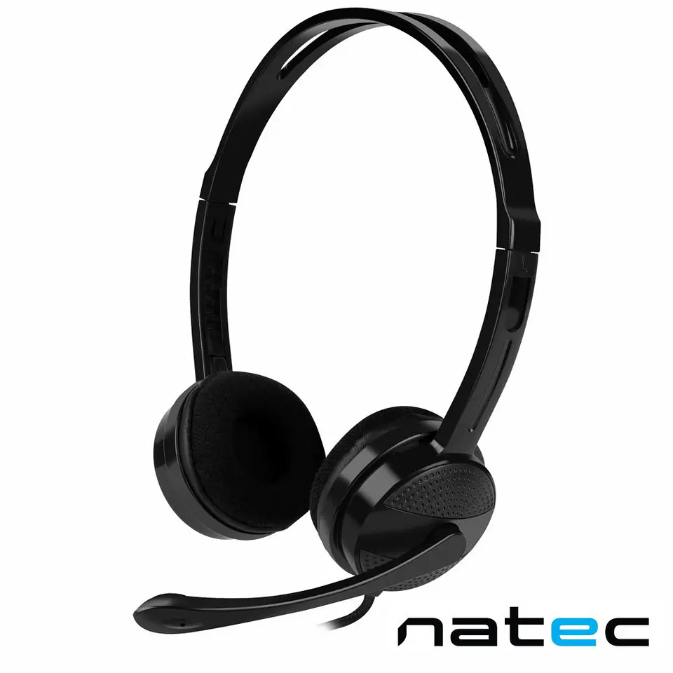 Auscultadores 2.0 Preto CANARY GO NATEC 1