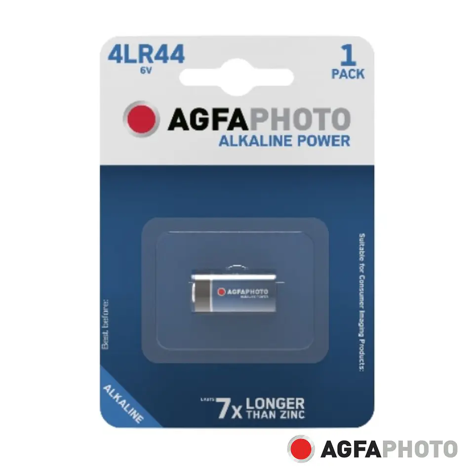 Pilha Alcalina 4LR44 6V 1x Blister POWER AGFAPHOTO 1