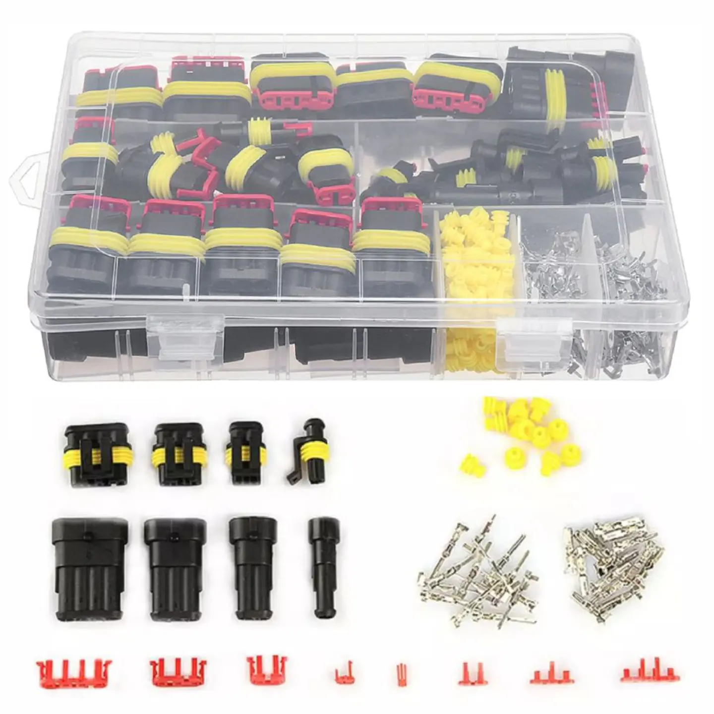 Conjunto de 352 Fichas Superseal 1/2/3/4P C/ Terminais IP67 1