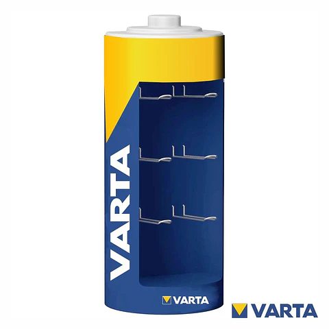 Expositor Em Formato De Pilha c/ 6 Ganchos VARTA