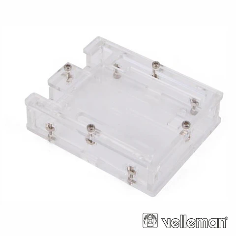 CAIXA TRANSPARENTE 79 x 65 x 21mm P/ ARDUÍNO VELLEMAN
