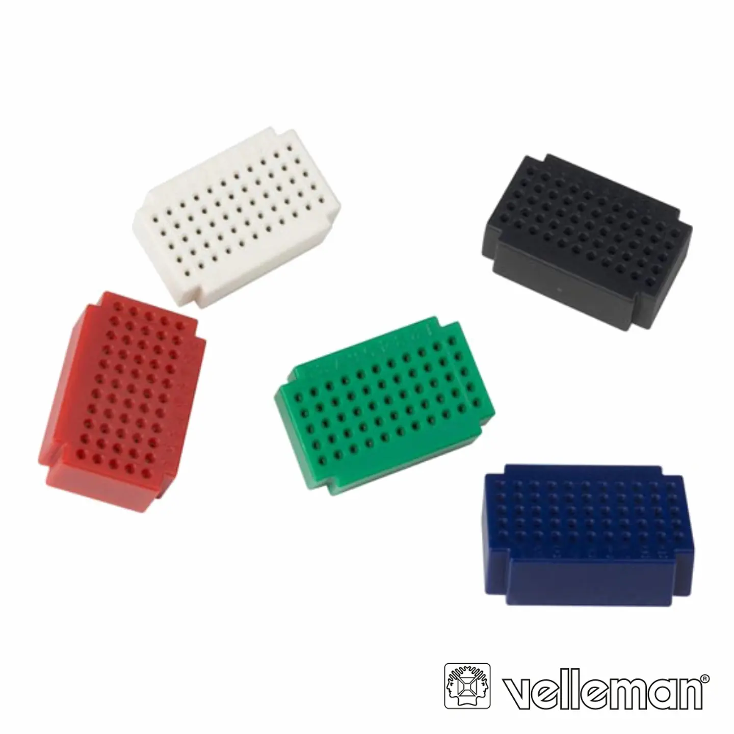 CONJUNTO DE MINI PLACAS DE ENSAIO 55 PONTOS 5X VELLEMAN 1