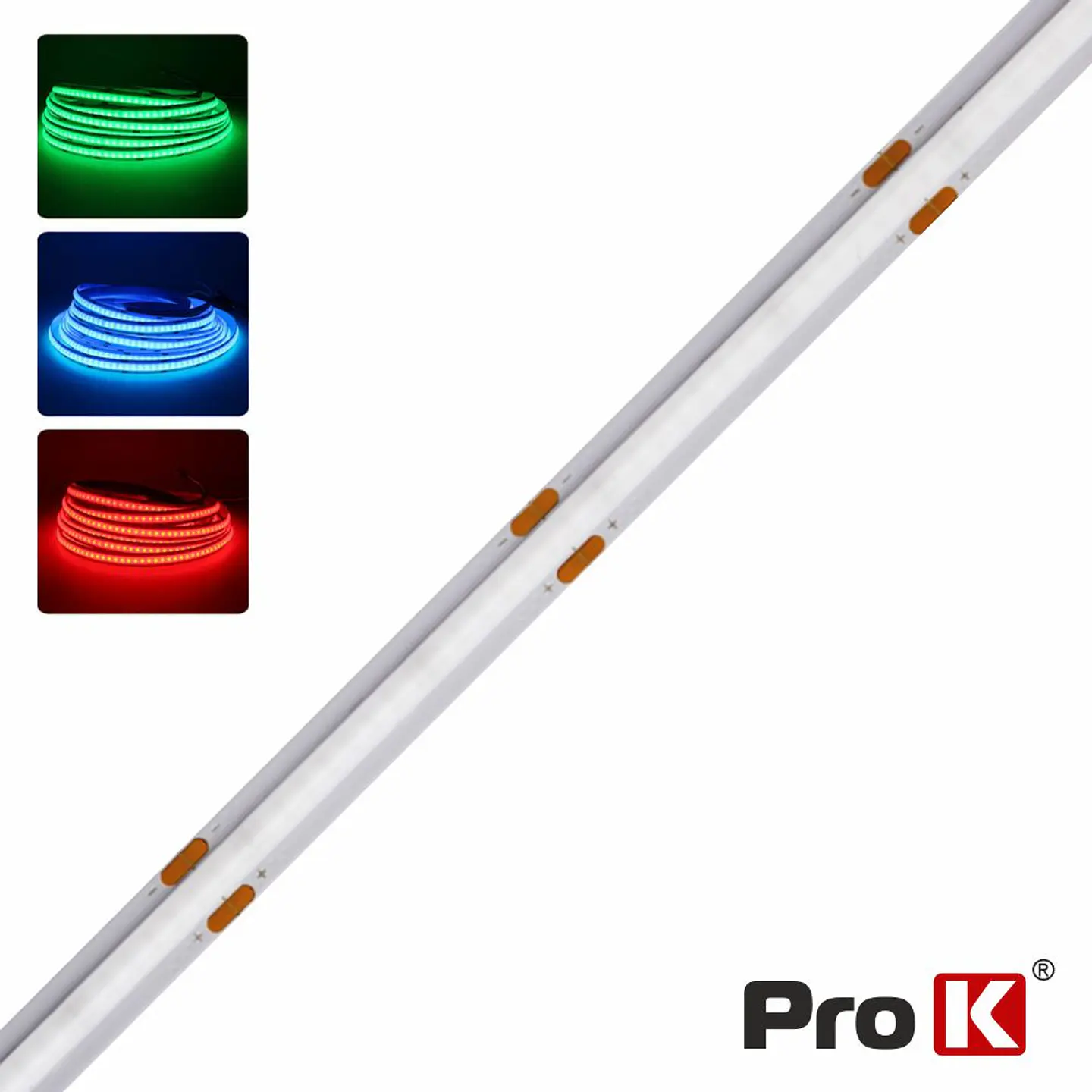 Fita COB 24V 16W/m RGBW 10m IP44 PROK 1