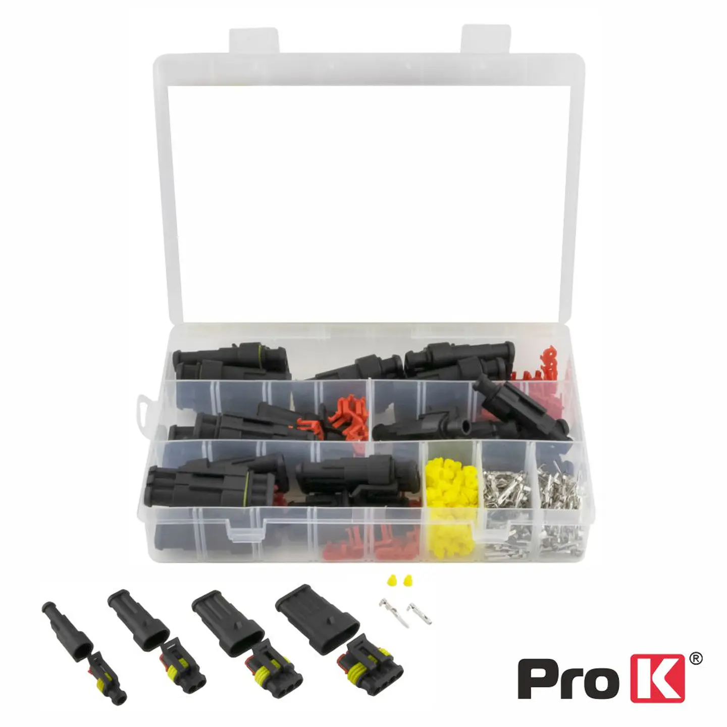 Conjunto de 26 Fichas Superseal 1/2/3/4P C/ Terminais IP67 1