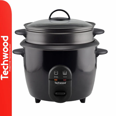 Panela Elétrica P/ Arroz 1,8L 700W Preto TECHWOOD