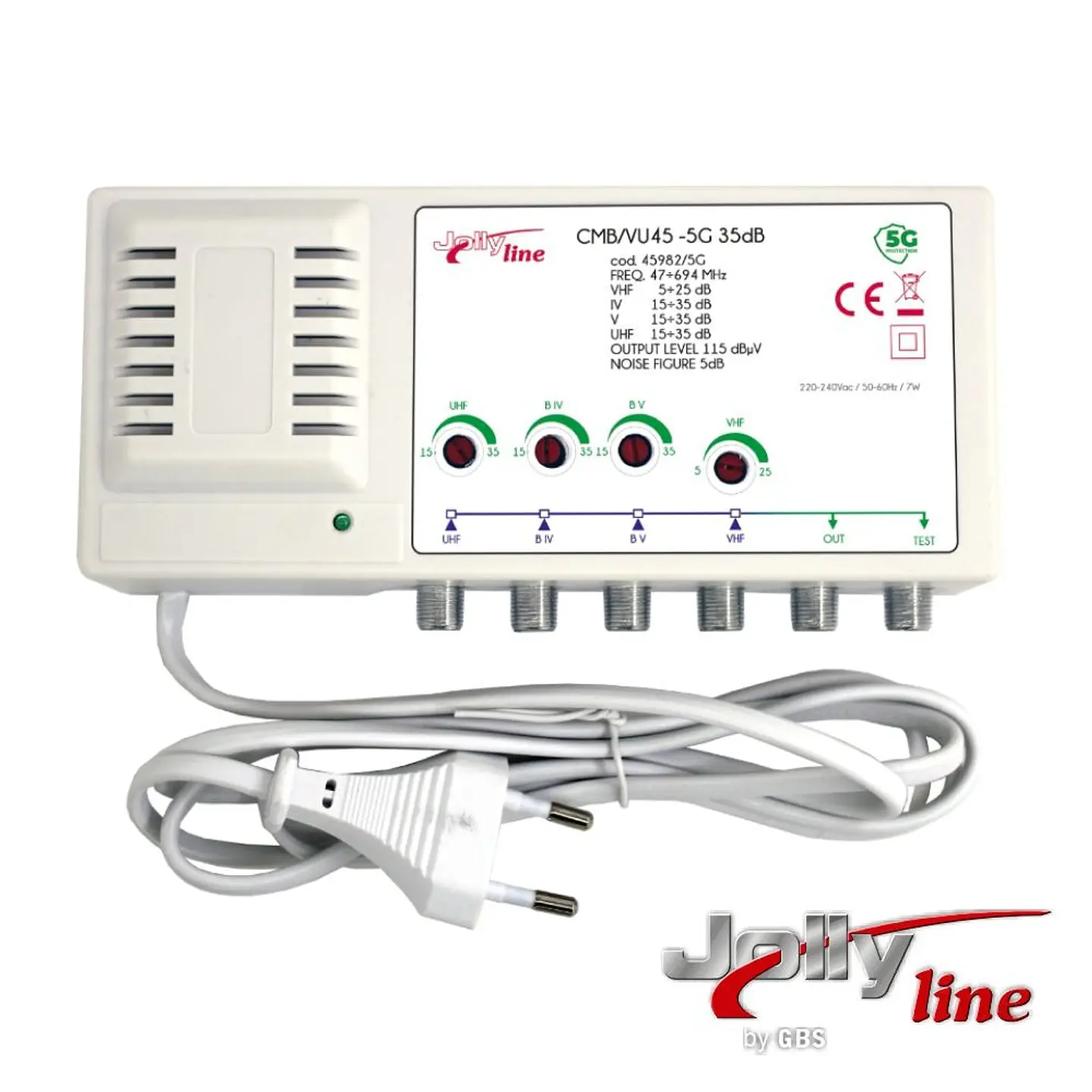 Amplificador de Antena 4 Entradas 1 Saída C/ Filtro Lte5G/4G 1