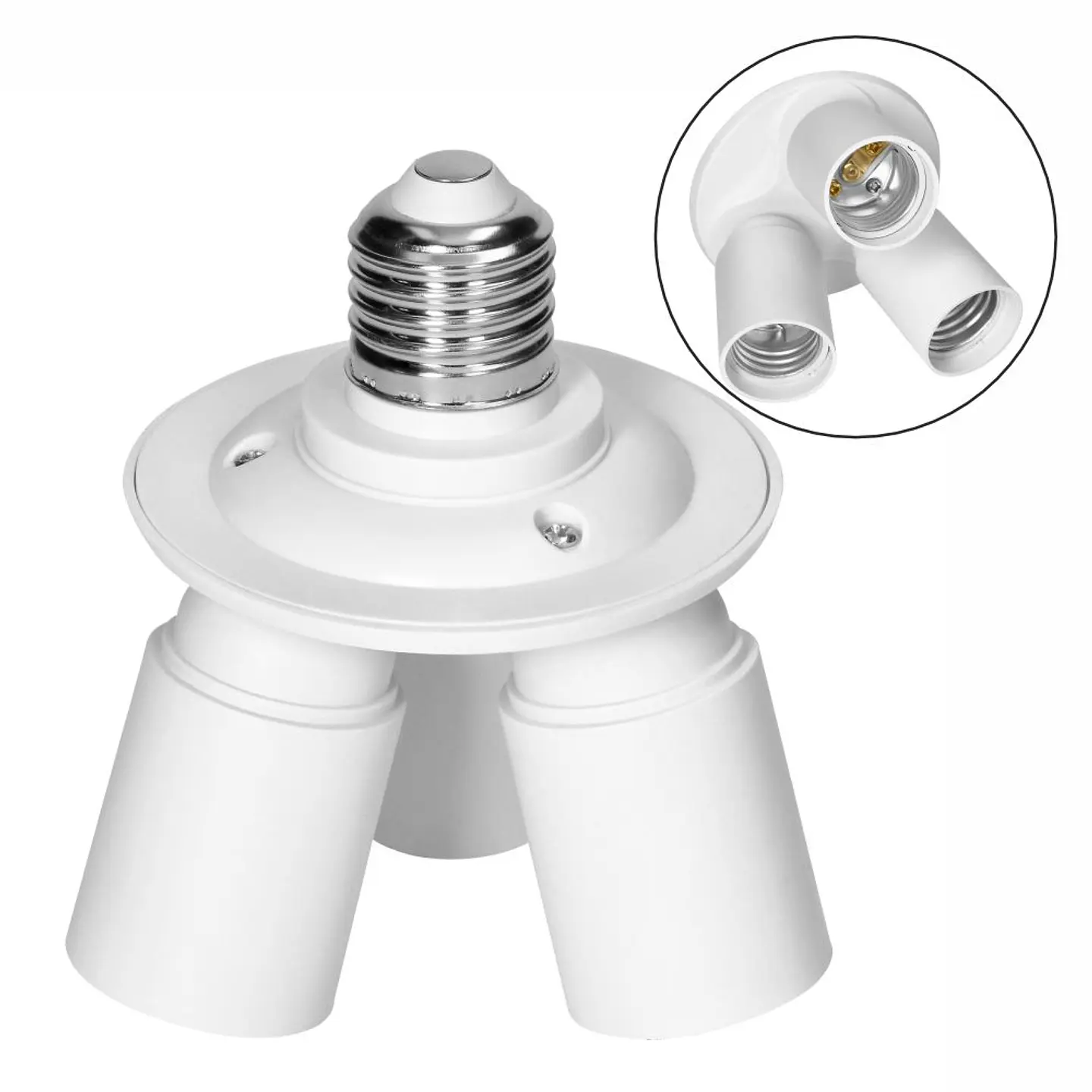 Casquilho Adaptador De E27 P/ 3x E27 VIRONE 1