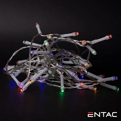 Grinalda 10 LEDS Multicor 2xAA 1mt