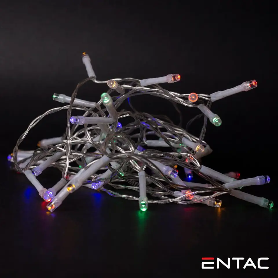 Grinalda 10 LEDS Multicor 2xAA 1mt 1