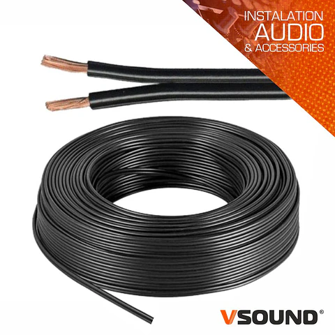 Cabo Coluna 2x4.00mm Preto Paralelo VSOUND