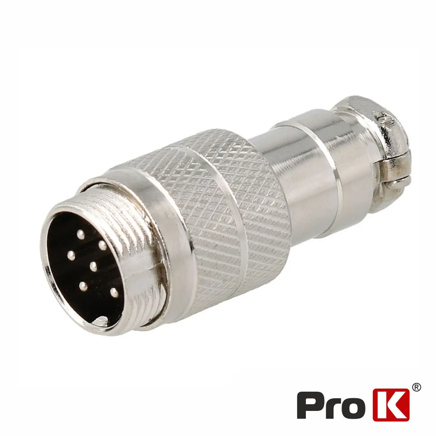 Ficha Microfone 6p Macho P/ Soldar PROK 1