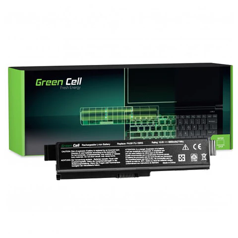 Bateria P/ Portátil Toshiba 6600mAh 10.8V GREEN CELL