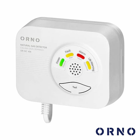 Detetor De Gás Natural 230VAC C/ Alarme ORNO