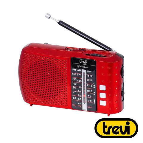 Rádio Portátil AM/FM/SW BT/Micro SD/ USB TREVI