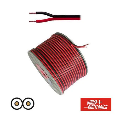 CABO COLUNA 2X1.50MM PRETO/VERMELHO