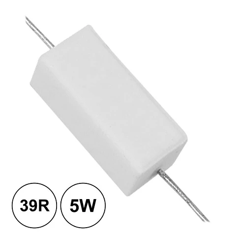 RESISTÊNCIA BOBINADA 39R 5W