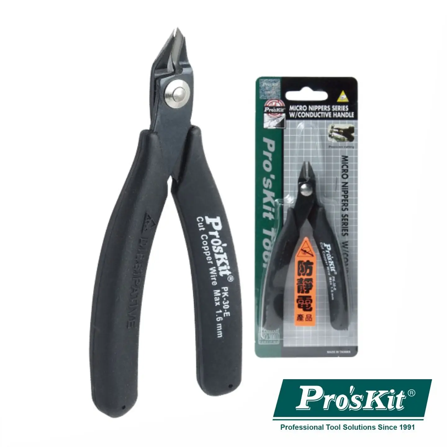 ALICATE DE CORTE MICRO C/ PUNHO CONDUTOR 125MM PROSKIT 1