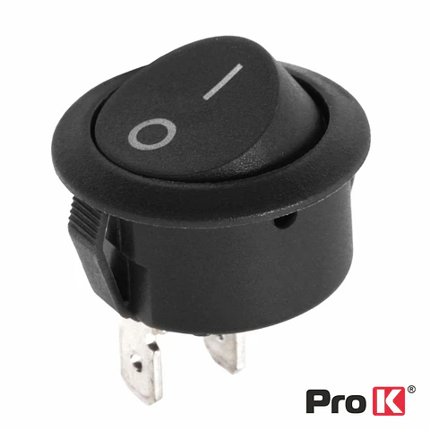Interruptor Basculante 6A-250V On-Off Preto PROK