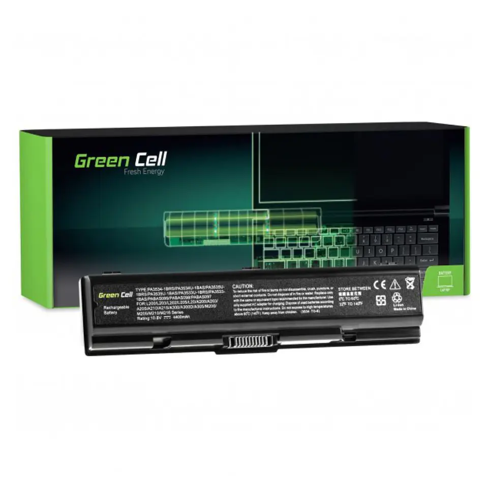 Bateria P/ Portátil Toshiba 4400mAh 10.8V GREEN CELL 1